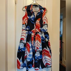 Women's Sleeveless Print Dress